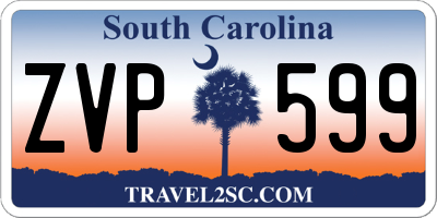 SC license plate ZVP599