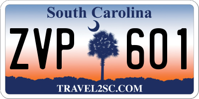 SC license plate ZVP601