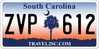 SC license plate ZVP612
