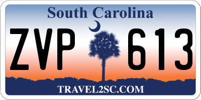 SC license plate ZVP613