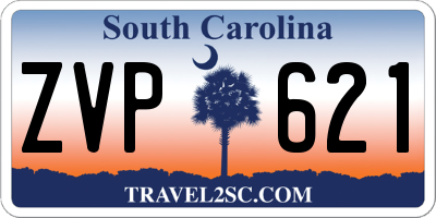 SC license plate ZVP621