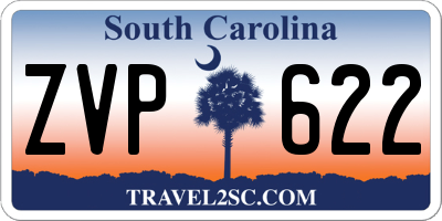 SC license plate ZVP622