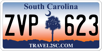 SC license plate ZVP623