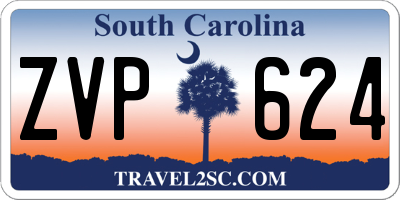SC license plate ZVP624
