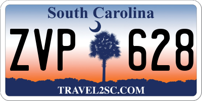SC license plate ZVP628