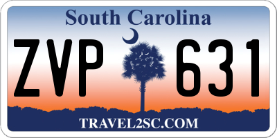 SC license plate ZVP631