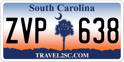 SC license plate ZVP638