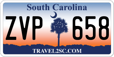 SC license plate ZVP658