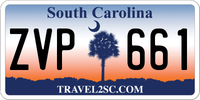 SC license plate ZVP661