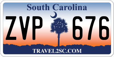SC license plate ZVP676
