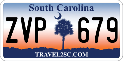 SC license plate ZVP679