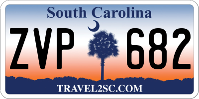 SC license plate ZVP682