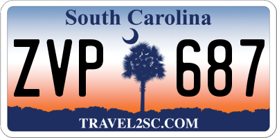SC license plate ZVP687