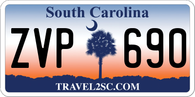 SC license plate ZVP690