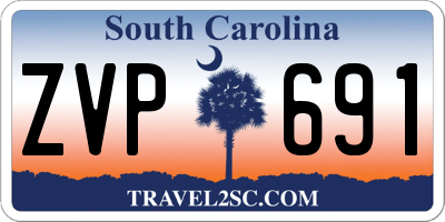 SC license plate ZVP691