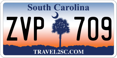 SC license plate ZVP709