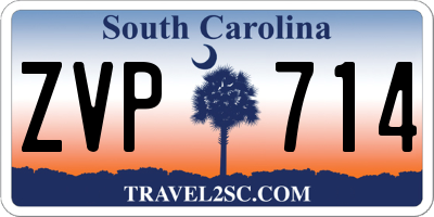 SC license plate ZVP714