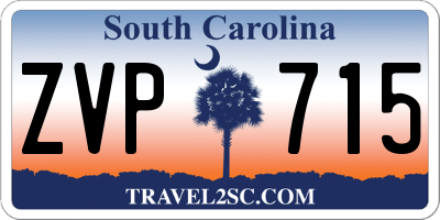 SC license plate ZVP715