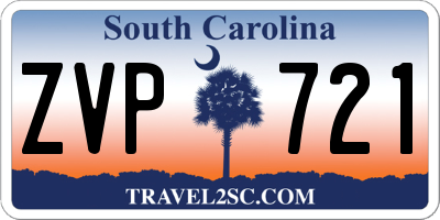 SC license plate ZVP721