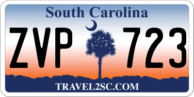 SC license plate ZVP723