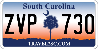 SC license plate ZVP730