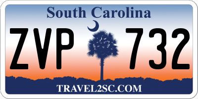 SC license plate ZVP732