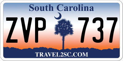 SC license plate ZVP737