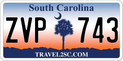 SC license plate ZVP743
