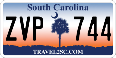 SC license plate ZVP744