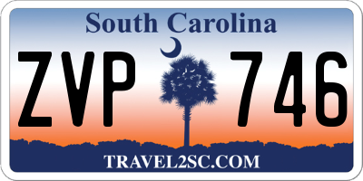 SC license plate ZVP746