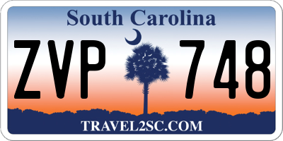 SC license plate ZVP748