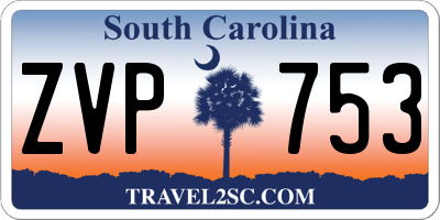 SC license plate ZVP753