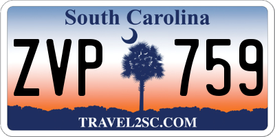 SC license plate ZVP759
