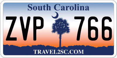 SC license plate ZVP766