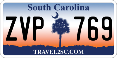 SC license plate ZVP769