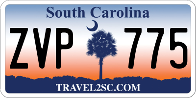 SC license plate ZVP775