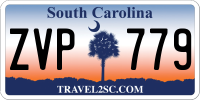 SC license plate ZVP779