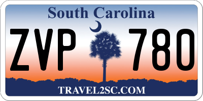 SC license plate ZVP780