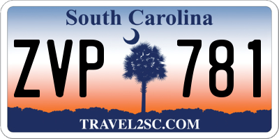 SC license plate ZVP781