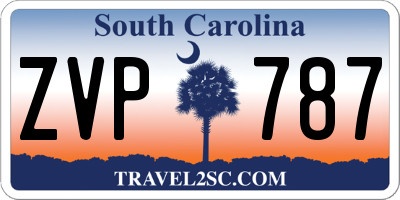 SC license plate ZVP787