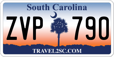 SC license plate ZVP790