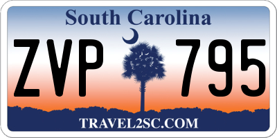 SC license plate ZVP795