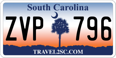 SC license plate ZVP796