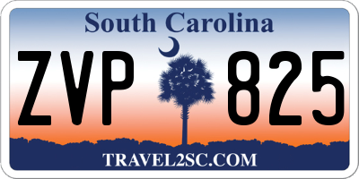 SC license plate ZVP825