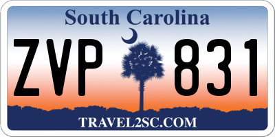 SC license plate ZVP831