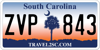 SC license plate ZVP843