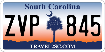 SC license plate ZVP845