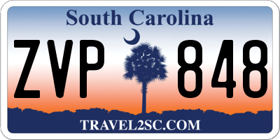 SC license plate ZVP848