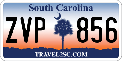 SC license plate ZVP856