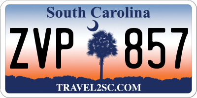SC license plate ZVP857